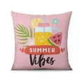 thumbnail image 2 of 16x16 Summer Ice Cream Pillow Covers, 2 Pcs Throw Pillow Covers , Colorful Popsicle Dots Square Pillow Covers, Decorative Farmhouse Linen Cushion Cases for Home Sofa Couch Bed Car, 2 of 7