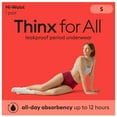 thumbnail image 3 of Thinx for All™ Women's Everyday Comfort Hi-Waist Leakproof Period Underwear, Leakproof up to 12 hours, Rhubarb, 3 of 9