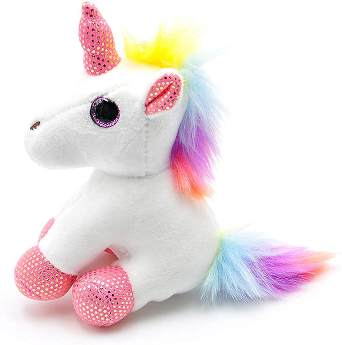 Unicorn Keychain Pendant Rainbow Unicorn Stuffed Toy 