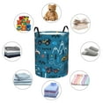 thumbnail image 6 of PAYOHTO Foldable Laundry Room Hamper Bucket Waterproof Bathroom Basket for College Student Living Room Storage Pillows Blankets Kids Colorful Toy Racing Cars, 6 of 8