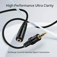 thumbnail image 2 of AUX Headphone 3.5mm Extension Cable (3 Feet) - Male to Female Extender Audio Auxiliary Jack Adapter Wire Cord Plug Connector for iPhone iPod iPad, Smartphone Tablet, Home Car Speaker System, 2 of 6