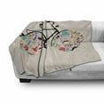 thumbnail image 3 of Hipster Soft Flannel Fleece Throw Blanket, Bicycle Vehicle with Wheels Full of Old Fashioned Hipster Urban Subculture, Cozy Plush for Indoor and Outdoor Use, 50" x 70", Multicolor, by Ambesonne, 3 of 6