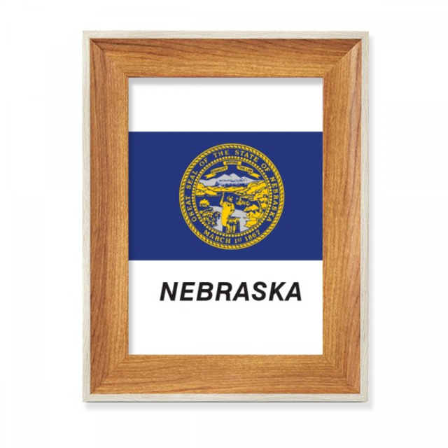 American State Flag Contour Nebraska Desktop Wooden Photo Frame Display Picture Art Painting Multiple Sets