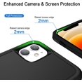 thumbnail image 4 of Designed for iPhone 11 Heavy Duty Case, Protection Shockproof Dropproof Dustproof Anti-Scratch Phone Case Cover for iPhone 11 Heavy Duty Case, Black, 4 of 8