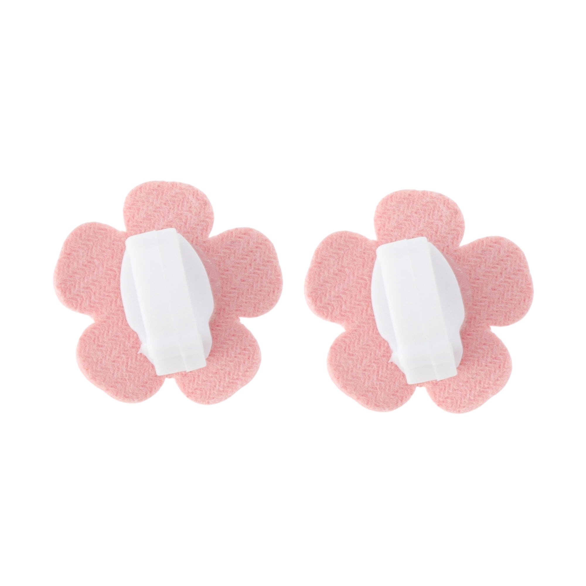 Unique Bargains Faux Leather Flower Shoelace Charms 1 Pair Dark Pink