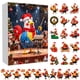 thumbnail image 1 of Calendario de Adviento con colgante de gallina | Decoración festiva para el árbol | Recuerdo de Adviento para el hogar y la familia, 1 of 4
