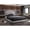 Grey, variant on ACME Garresso Upholstered Queen Nail Head Panel Bed, Fog Fabric