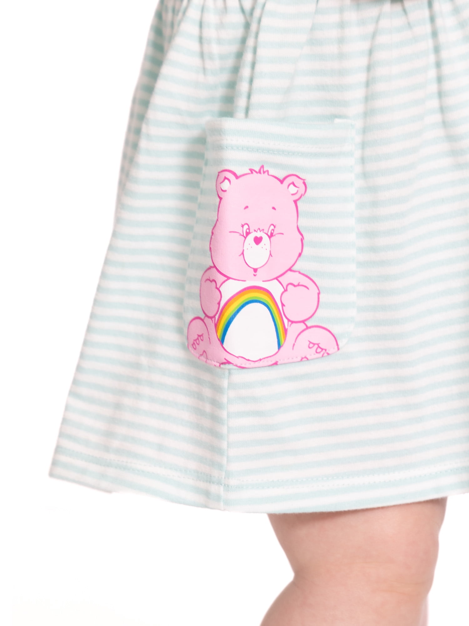 Care Bears Baby Girl Print Dress with Matching Diaper Cover Set, 2-Piece, Sizes 0/3M-6/9M