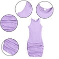 thumbnail image 2 of LYMAYTER Girls Kids Tank Dresses Youth Solid Color Casual Dress Toddler Sleeveles Suspender Shorts Sundress for 8-12 Years, 2 of 10