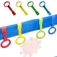 thumbnail image 4 of Anillo de dominadas para bebés, ayudante para caminar para niños pequeños, herramienta para practicar ejercicios, anillos para levantarse, anillo colgante para corralito de cuna para bebés, 4 of 8