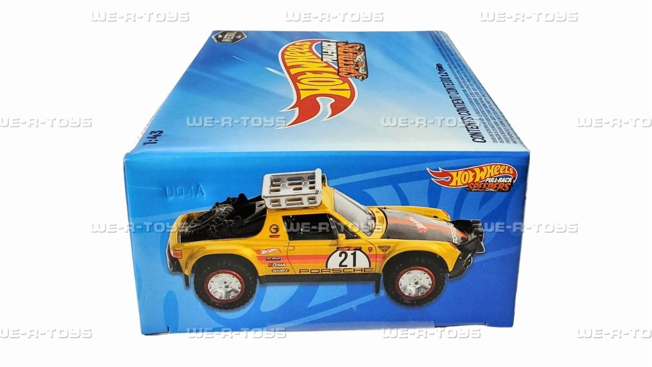 Hot Wheels Pull-Back Speeders Alpha Pursuit & Custom 1968 Camaro