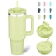 thumbnail image 1 of Vaso térmico BJPKPK de acero inoxidable de 40 oz con asa, 1 of 6