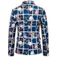 thumbnail image 4 of Chaquetas de Chaqueta de Navidad Para Hombres Estampado Slim Fit Abrigo de Traje Casual de Un Solo Pecho Odeerbi  ODB207407, 4 of 4