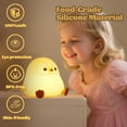 thumbnail image 5 of Penguin Nursery Night Light, LED Squishy Silicone Lamp,2 Levels Dimmable Bedroom Nightlight for Kids, Touch Light, Dorm Decor lamp, Baby Boys Girls Gifts(A), 5 of 7