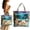 X, variant on 1Pc Clearance Under $7 Canvas Tote Bag Turtle Tote Cloth For Beach Carrying Essentials In Turtle Tote Canvas (H)