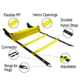thumbnail image 5 of Wacces Speed Super Flat Adjustable Speed Agility Ladder for Soccer, Speed, Football, Fitness with Free Carry Bag - 8 Rungs Yellow, 5 of 8