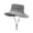 D, variant on Wide Brim Mesh Bucket Hat Breathable Lightweight Sun Hat with Chin Strap Bendable Windproof Boonie Hat for Outdoor Fishing Hiking Gardening Beach