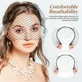 thumbnail image 5 of Pawsdot Black Mesh Birdcage Veil Headpiece Veil for Formal Events, 5 of 6