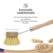 Lola Products LOLA The Original Tampico Vegetable & Dish Brush, Eco-Friendly, Small Head - 2 CT — $11.10 (20% off)