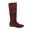 BURGUNDY(BLVD), variant on DREAM PAIRS Women's Knee High Pull On Fall Weather Winter Riding Boots