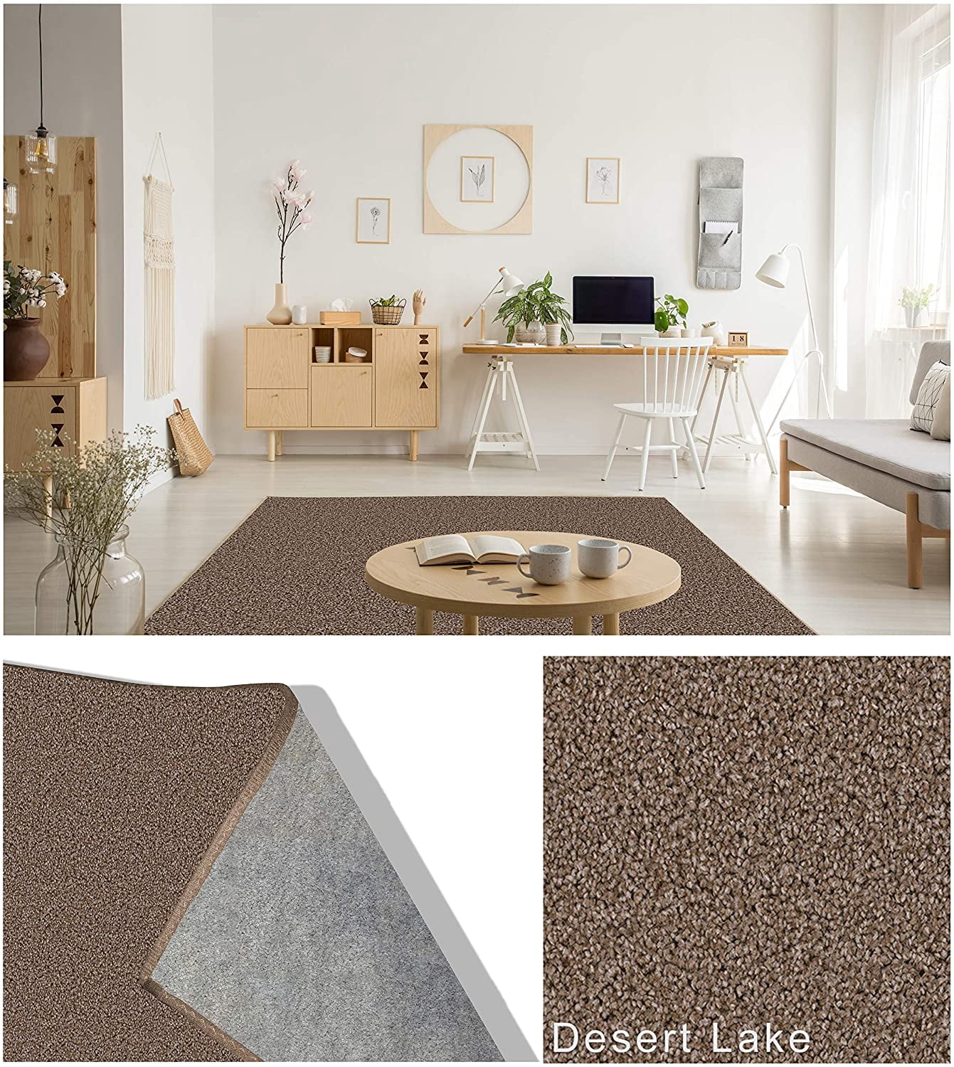 12 X 16 Soft And Cozy Area Rugs With Latex Free Soft Felt Backing Green Label Plus Color Desert Lake 5909 Nbsp Walmart Com Walmart Com