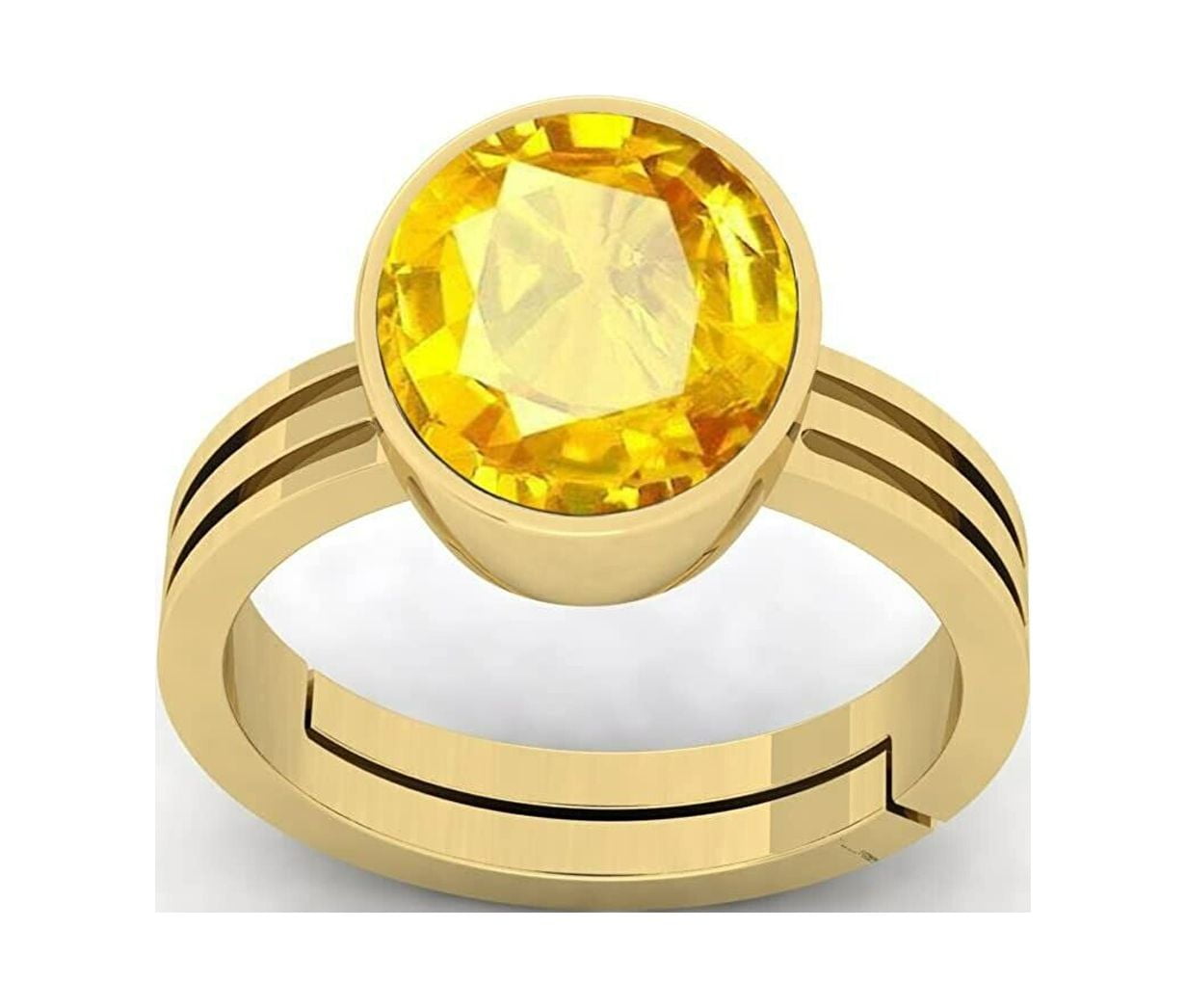 2.00cttw U Prong Diamond and Yellow Sapphire Gemstone Five Stone Band –  deBebians