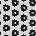 thumbnail image 1 of Ahgly Company Indoor Square Patterned Iridium Black Area Rugs, 6' Square, 1 of 6