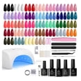 thumbnail image 1 of Kit de esmaltes de uñas en gel Beetles, 32 colores con luz UV, juego de 55 piezas, 1 of 8