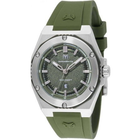 Technomarine TM-416054 Women's Coral Quartz Olive Green Dial Watch