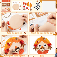 thumbnail image 4 of 24pcs Making Fall Leaf Stickers,Diy Autumn Leaf Face Stickers for Class Handmade Game, 4 of 5
