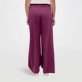 thumbnail image 4 of Lumtrix Women Linen Palazzo Pants Summer Boho Wide Leg Smocked High Waist Casual Lounge Pants 2026 Beach Travel Vacation Clothes Hot Pink S, 4 of 6