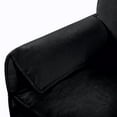 thumbnail image 5 of Gewnee Deep Seat DIY Combination Sectional Cloud Sofa with 2 Ottomans & Soft Pillows, Black Loveseat Modular Couch for Living Room, Apartment, 5 of 22