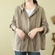 thumbnail image 2 of Sudaderas con capucha para mujer,Chaqueta con capucha de color liso para mujer, top informal de manga corta, poliéster, ligera y cómoda, uso diario, sopatenor, 2 of 9