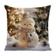 thumbnail image 2 of CaiYueKe Christmas Pillow Cover Holiday Decor Santa Snowman Reindeer Festive Throw Pillowcase Soft Living Room Bedroom Couch Seasonal Home Decorations, 2 of 7
