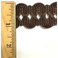 thumbnail image 2 of 1-1/8" Large Scroll Gimp Braid Trimming - 6 Yards! - Color: Brown, 2 of 2