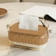 thumbnail image 1 of Fiudx Ofertas y liquidaciones Caja de pañuelos con organizador de papel facial para teléfono móvil, para cocina, baño, tocador, encimeras, dormitorio, aparadores y mesas de regalo, 1 of 7