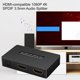 thumbnail image 3 of Convertidor de audio de alta resolución, tres modos de audio, conmutación Plug & Play, compatible con HDMI 1080P 4K SPDIF, extractor de audio de 3,5 mm para oficina., 3 of 7