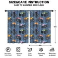 thumbnail image 2 of Blackout Kids Curtains,Monster Cartoon Trucks Cars Pattern Childrens Insulated Curtains Set Of 2,Bedroom Essentials,Toddler Room Decor 42"x63"(106x160cm), 2 of 4