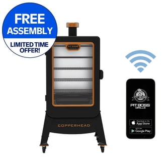 Pit Boss Vertical Smoker - 5-in-1, Real-Wood Flavor, 60lb Pellet