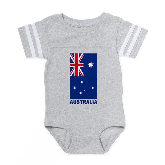CafePress - Australia_S - Cute Infant Baby Football Bodysuit