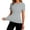 Gray_#01, variant on Sewkxo Women's Short Sleeve Workout Tops Quick Dry Athletic UPF50+ Sun Protection Shirts Gym Hiking Running Tops,White S