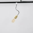 thumbnail image 5 of FSLiving J Type Track Light,Gold Iron Socket DIY Spot Lighting Flexibly Rotatable Silver Goose Neck Head, Adjustable Island Lighting Juno Track Mounted Pendant Lamp for Kitchen Island,12 inches, 5 of 9