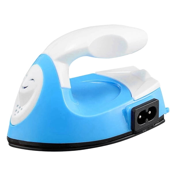 Mini planchas portátiles multiusos, accesorios prácticos, herramienta de manualidades, calentamiento rápido para niños, proyectos hechos a mano, Azul