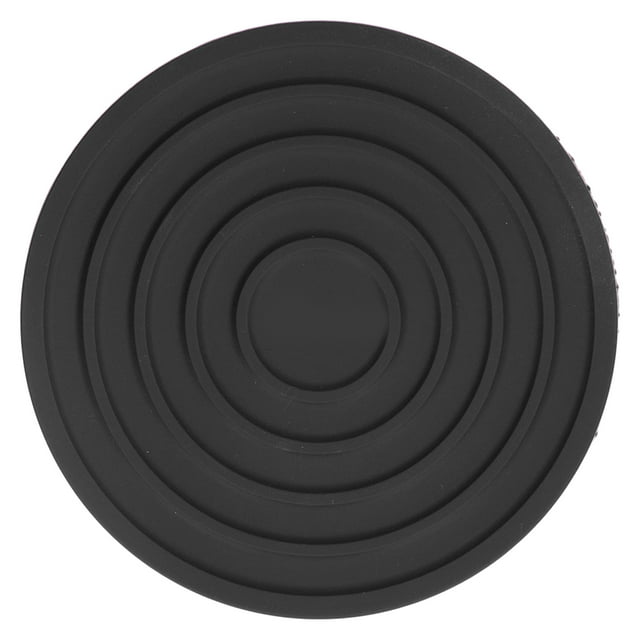Kitchen Coasters, Round Coasters Easy Storage Heat Resistant For Home For Restaurant Black
