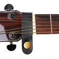 thumbnail image 4 of Faux Leather Guitar Neck Headstock Strap Holder Button Lock With Metal Fastener, 4 of 5