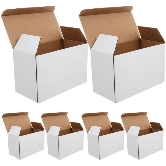 WORGEOUS 10pcs Express Corrugated Board Box Packaging Box Multi-grid Shipping Box Delivery Corrugated Box