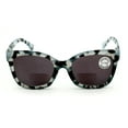 thumbnail image 2 of Women Large Oversized Bifocal Reading Sunglasses – UV Protection Tinted Lens Wide Fitment Reader CR06 +4.00, 2 of 4