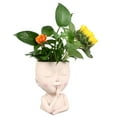 thumbnail image 1 of Face Planter Pots, Head Planter Pots Lightweight Closed Eyes  for Indoor, 1 of 8