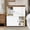 Basic White, variant on Cat Litter Box Enclosure for 2 Cats, Hidden Enclosed Cat Litter Box Furniture with Scratch Posts, Double-Layer Litter Mats, Multi-Purpose Pet Washroom Cabinet for Indoor Use