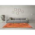 thumbnail image 3 of Ahgly Company Indoor Rectangle Patchwork Orange Transitional Area Rugs, 2' x 4', 3 of 4